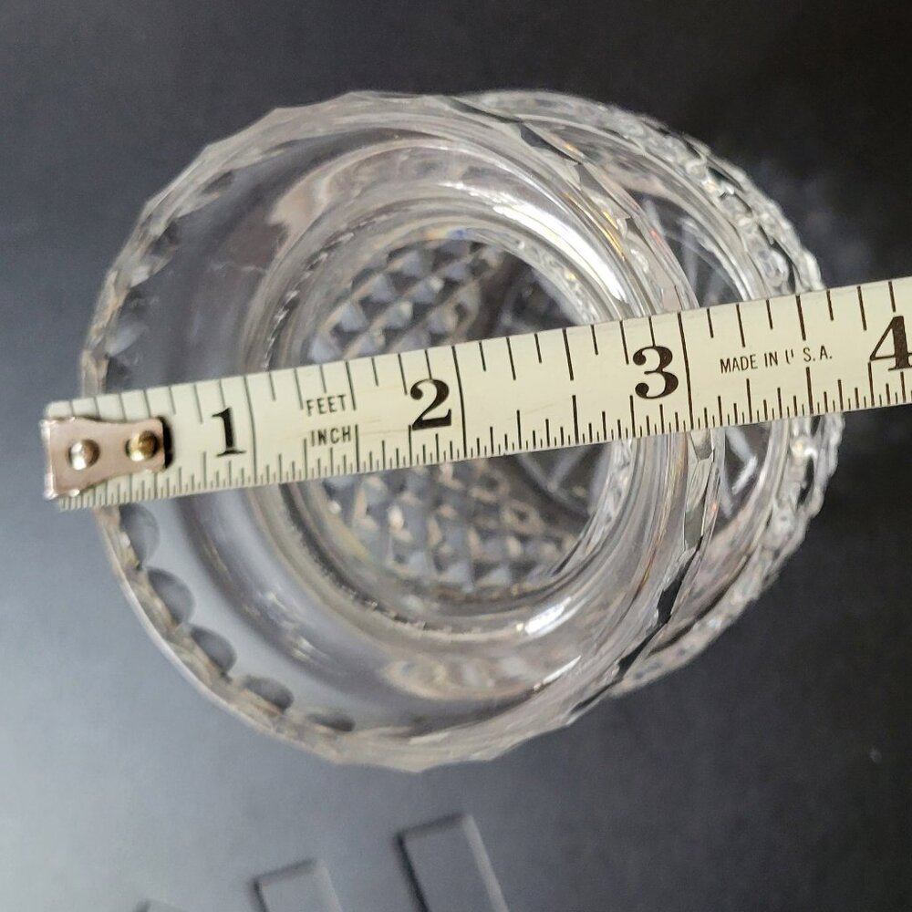 Waterford Crystal Alana Preserve Honey Jam Jar 4" Tall Small Open Pot ~ No Lid ~ - Picture 4 of 9